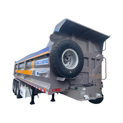 CIMC Factory 3 axle chińskie ciężarówki ładunkowe przyczepy dump pół przyczepy dump truck