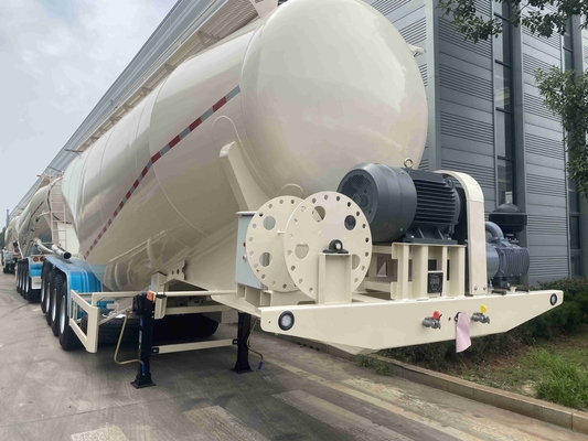 CIMC Wysokiej wytrzymałości Cement Bulk Powder Trailer Maximum Load Capacity 3 Axle Cement Trailer