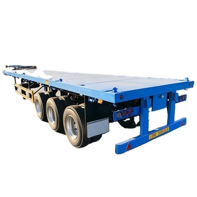 CIMC 3 osi lub dostosowanie z 3mm 4mm płytka ziarna platforma 20ft 40ft kontener wszelkiego rodzaju ładunek płaskowierzchnia ciężarówki półpociąg