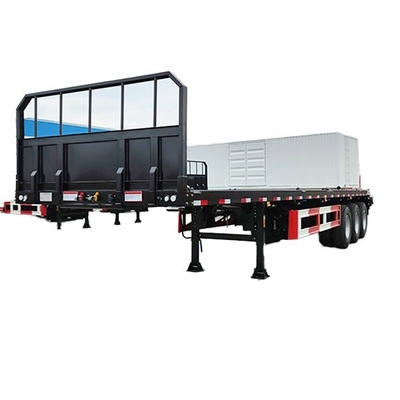 Africa Heavy-Duty Fatbed Semi-Trailer: Zaprojektowany do stabilnego i skutecznego transportu nadmiarowych ładunków i ciężkiego sprzętu