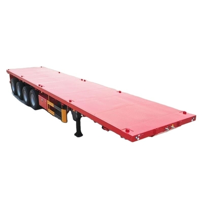 CIMC Nowy gorąco sprzedawany 4-osiowy przyczepny dla ciężarówek przyczep China Manufacturer direct sales flatbed semi-trailer