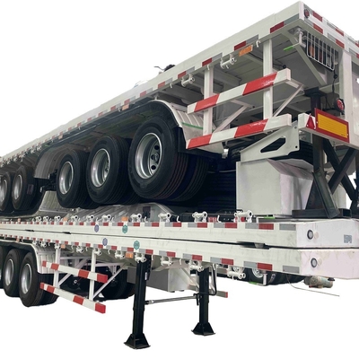 CIMC używane wysyłki 20ft 40ft 50ft 53ft 40ft 2 3 4 5 osi Flatbed Semi Truck Przyczepy przyczepy Flatbed