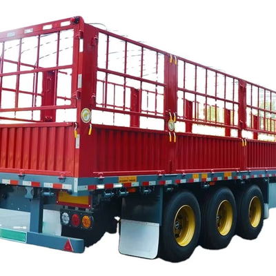 CIMC 12400*2500*2000mm Masa przyczepy 7T 12,4M 3 osi 10 sztuk sprężyny liści 19T pojedynczy wyciąg 40T ładunek Stag Semi Trailera