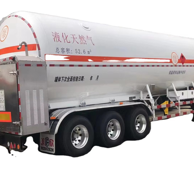 CIMC S30408 Q345R 3 osi 13200*2540*4000mm całkowita pojemność 52,6cbms zawieszenie powietrzne Yosts nogi lądowania 50# przyczepnik Tanker LNG