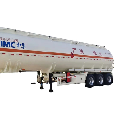 CIMC 3 osi Pojemność 42 m3 Stal nierdzewna 304 Jednorazowy przedział Vakuum 12R22.5 18PR 12 opony 28T podwozie lądowe Tanker ciekły