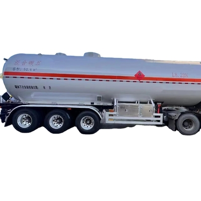 CIMC 3 / 4 osi Płynny azot gazu ziemnego Lpg Cisterna Ciężarówka i półprzewódnik Propan Transport Cisterna drogowa