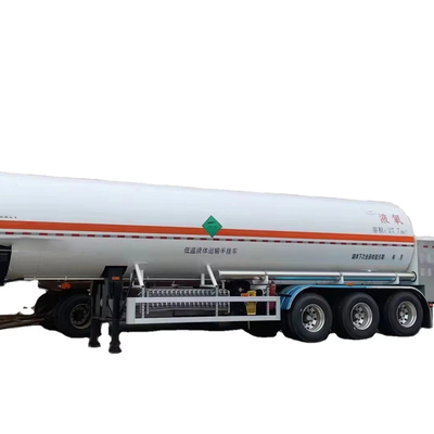 CIMC żelazo lub stop aluminium Kryogeniczny skroplony gaz ziemny azot tlen 26,5 27,7 cbms lub dostosować wielkość pół przyczepy cisterny