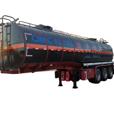 CIMC tanie 3-osiowe stali węglowej 40KL 36cbms chodnik ropy naftowej asfaltu bituminu oleju palmowego paliwa transport cisterny ciężarówki półpociąg