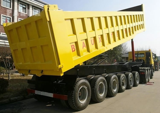 CIMC 5/6 Oś 30-70 Tony Transport Węglowa ruda Materiały budowlane Równa skrzynia