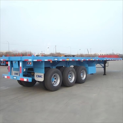 40 stóp kontener transportowy 3 osie 60 ton ciężki transport płaski półprzewód