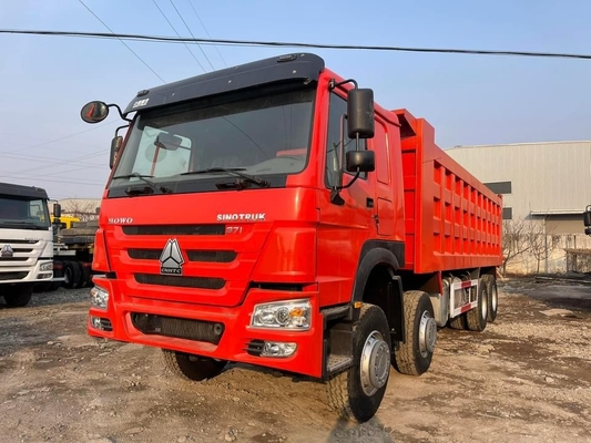 Howo Brand 8x4 Dump Truck 375/450 KM Przesyłka ręczna Diesel Nowy stan Popularny dla budownictwa