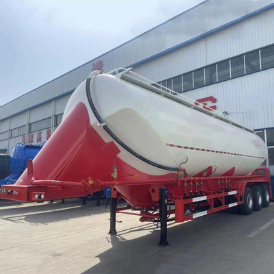 CIMC Wysokiej Wytrzymałości Niski Węglowód Stali Stopniowej 40cbms 3-osiowy W kształt Bulker Carrier Cement Semi-trailer