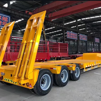 CIMC 3AXLES NISKOŁA ŁÓŻKA Półpociąg do transportu