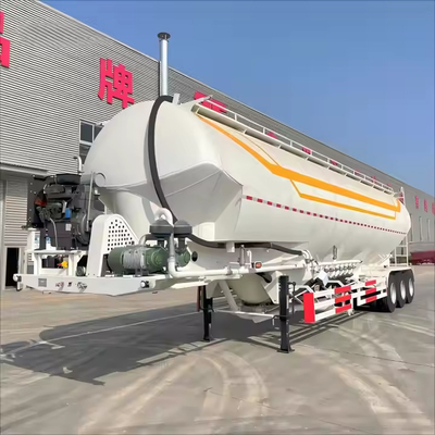 CIMC 3 Transport osi Cement Materiały ziarniste lub suchy wolny cement Proszek cisterny Semi-Truck przyczepa