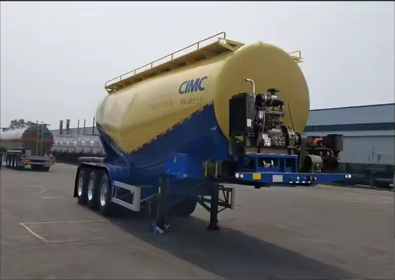 2/3/4 Oś Stal nierdzewna lub Cement żelazowo wapno Mleko Węgiel Popioł mineralny Zbiornik proszku Ciężarówka Półpociąg