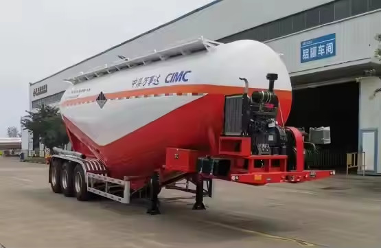 Stal węglowa 3 osi 10800*2500*3700mm 40cbm Pojemność 40cbm Zbiornik do transportu cementu