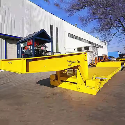 Wysoce wytrzymała stal 3 oś 80 ton odłączalny przyczepa lowboy