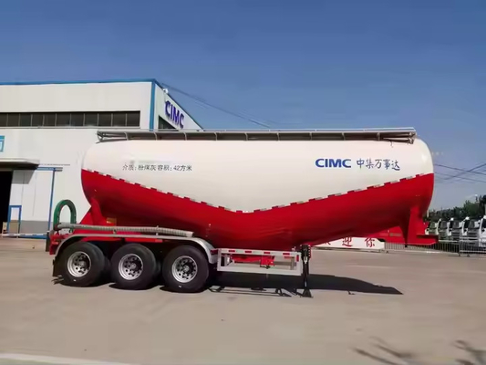 CIMC 3 osi 35cbms Diesel Generator Sucha mieszanka Mortar Bin Powerowy zbiornik Ładunek Semi-przewód