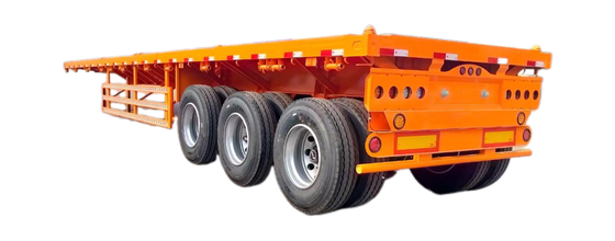 CIMC 20ft 40ft Semi Trailera kontener wysyłkowy Twistlocks Flatbed Design Carbon Steel 12R22.5 Przyczepy ciężarowe