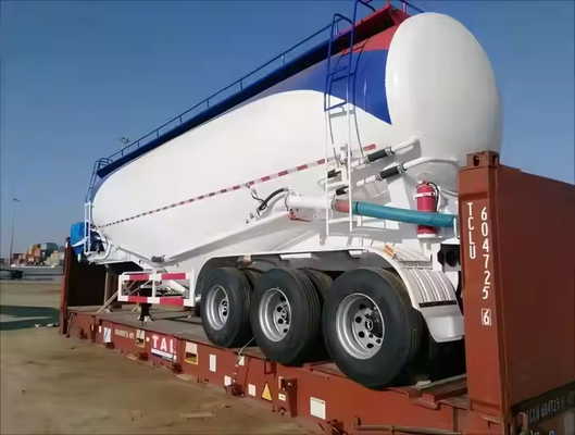 3 osi 40T Transport Cement Pvc Cząsteczki Fly Ash Materiały ziarniste Cement Tank Semi-trailer