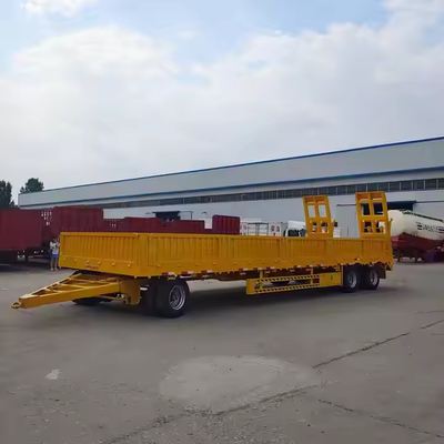 CIMC 3 osi 40 -100T Ładunek masowy Transport użyteczności użytkowej Stake Animal Sidewall Truck Fence Semi Trailer
