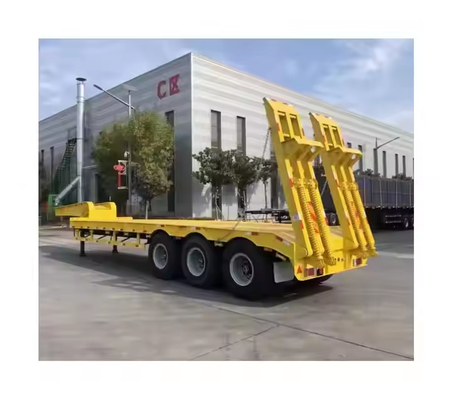 3 osi 60 ton 100 ton 18 metrów przyczepa ciężarówki Lowboy Low Bed Semi-trailer Lowbed