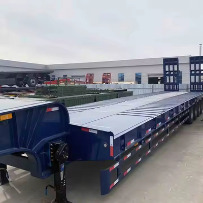 60 ton Hydraulic Extendable Lowboy Loader Low Bed Truck Semi Trailer 2-3 Axle Cargo & Utility Trailers