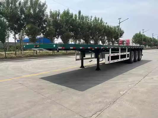 50 ton 60 ton ciężki hydrauliczny przyczepny półpociąg ciężarowy aluminium przyczepka z płaską oś