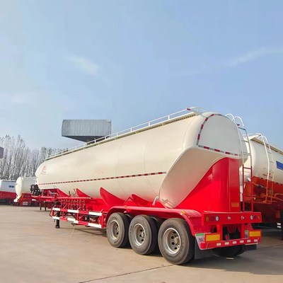 3 osi 40cbm 45ton V kształt suchy proszek Silo Transport cement masowy tankowiec Semi ciężarówka przyczepa