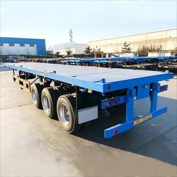 Ciężki wieloosiowy półprzewód z płaską poduszką do stabilnego i skutecznego transportu nadmiarowych ładunków