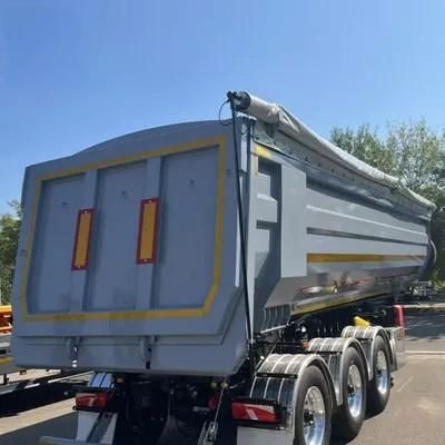 Przyczepa wywrotka ciężka, tylnozsypowa, hydrauliczna, w kształcie litery U, 35 metrów sześciennych, 60 ton