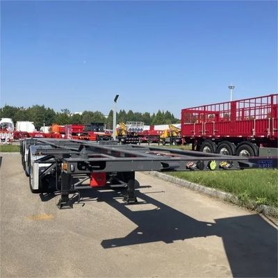 Q345B Stalowe 4 osi 40 Ft Transport kontenerowy Szkielet podwozia przyczepa półciężarówki