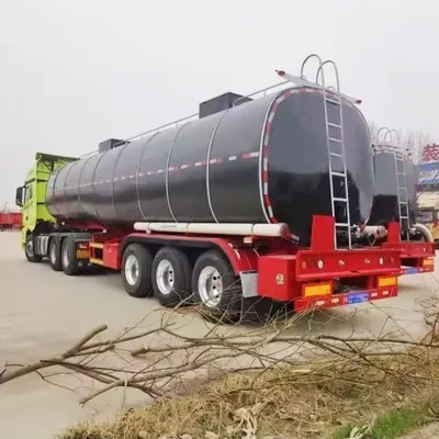 3-osiowa naczepa cysterna do transportu asfaltu i bitumu z podgrzewaniem