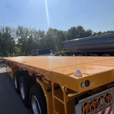 Naczepa do transportu kontenerów 20ft 40ft, platforma z blachą 3mm 4mm do przewozu ziarna